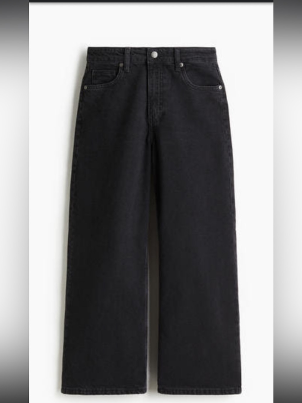 H&M high rise wide cut jeans